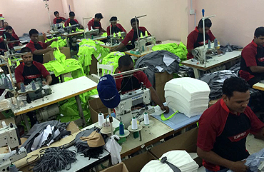 uniforms stitching section garment unit